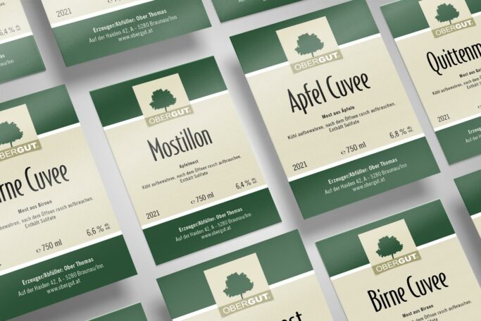 OberGut - Most Etiketten 1