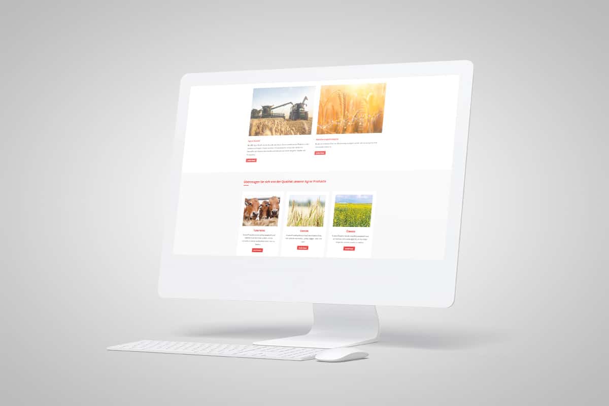 Wordpress Homepage UBM Agrar