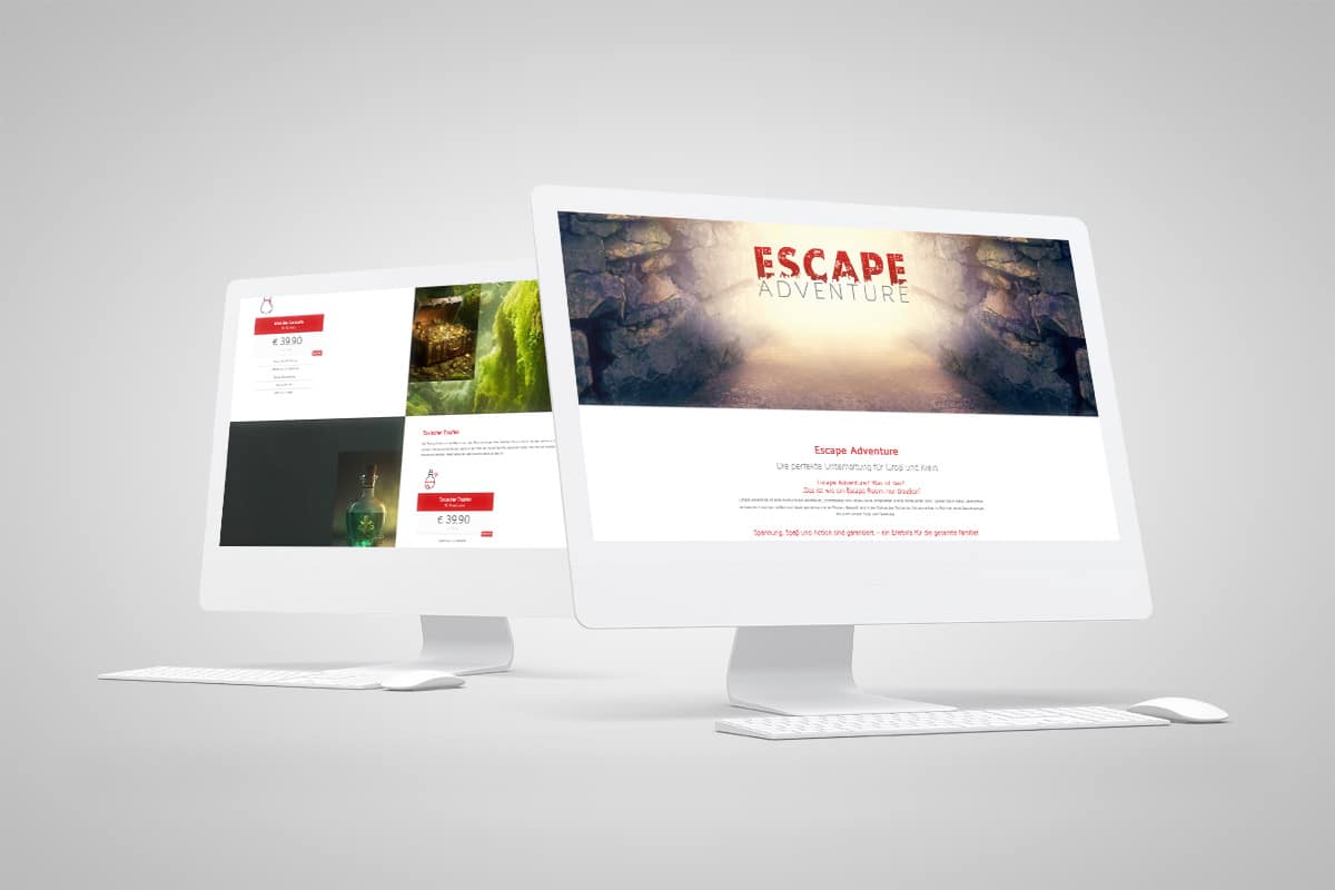 Wordpress Homepage Escape Adventure