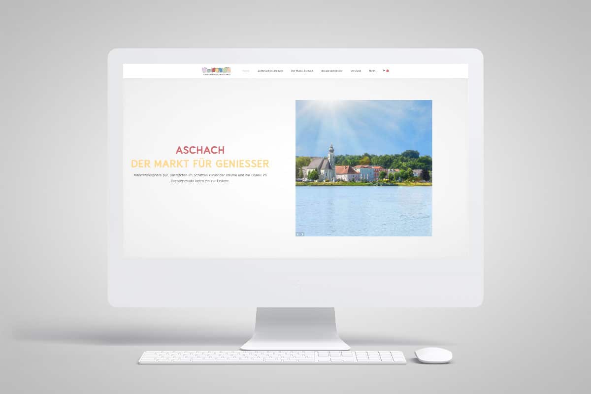 Wordpress Homepage Tourismusverein Aschach